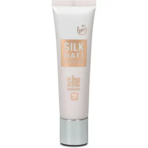 s-he colour&style Silk Matt tečni puder – 180/102 sand, 30 g